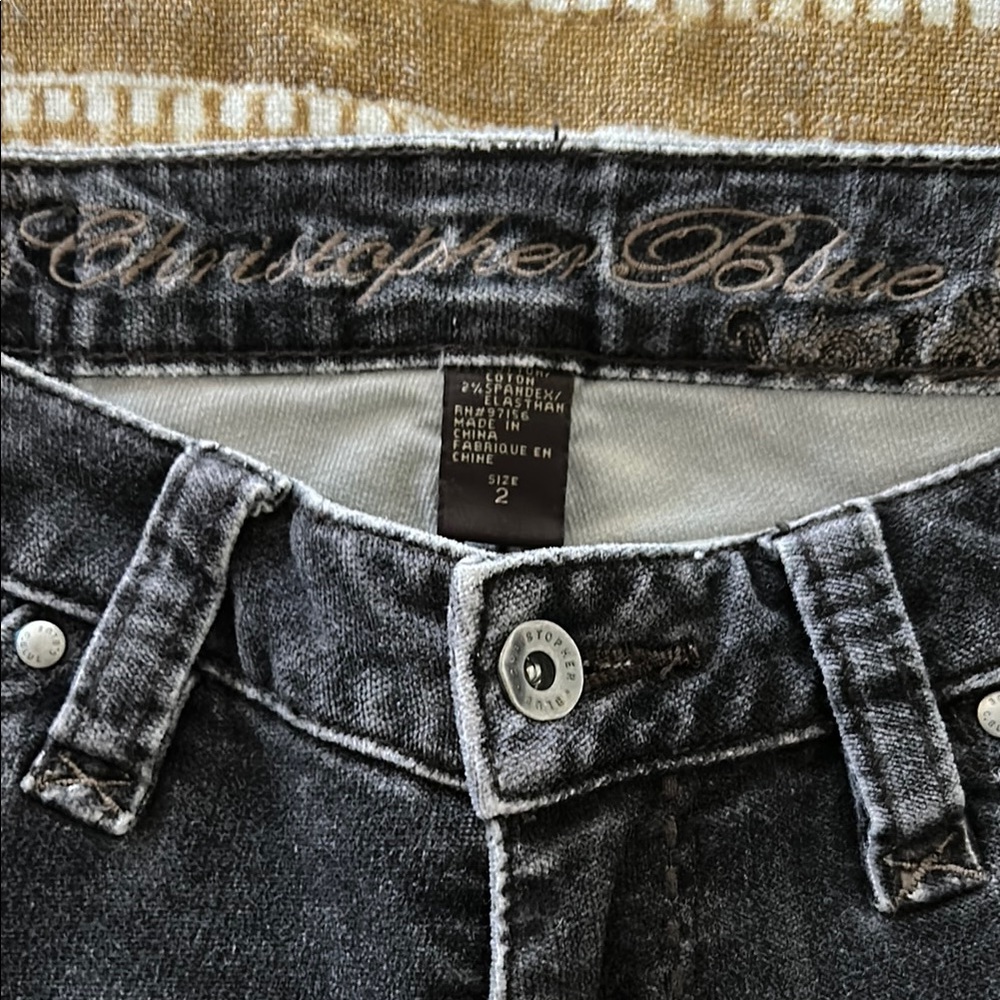 Christopher Blue   Black Velvet  Denim Jeans